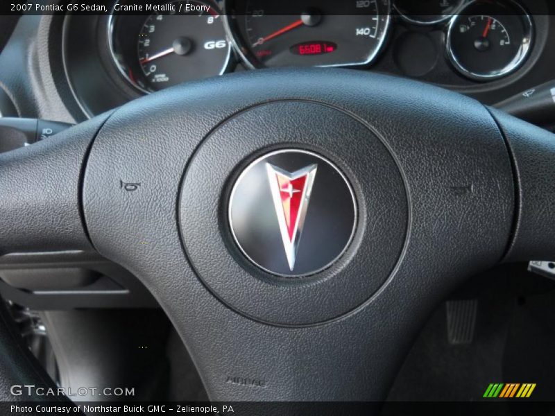 Granite Metallic / Ebony 2007 Pontiac G6 Sedan