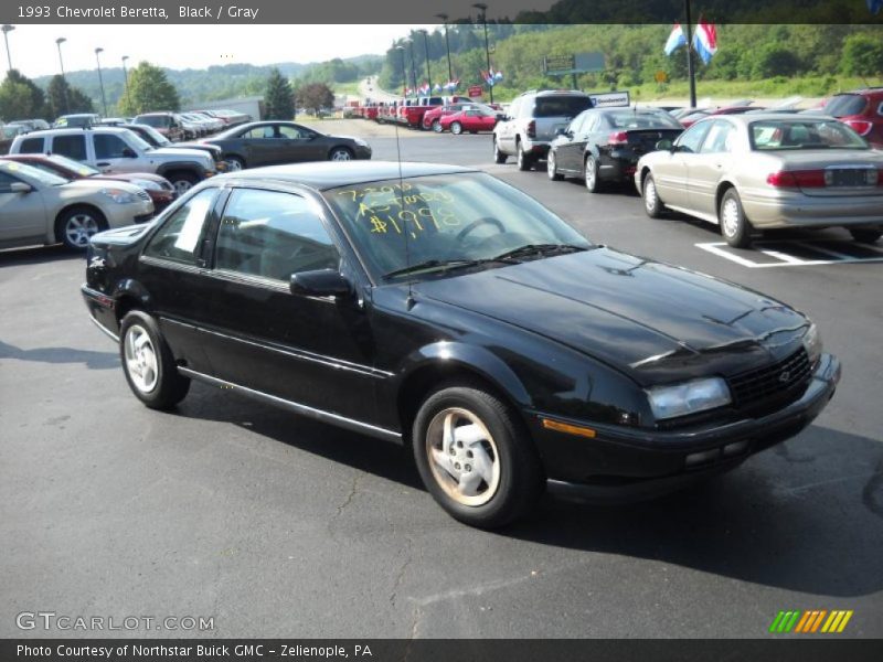 Black / Gray 1993 Chevrolet Beretta