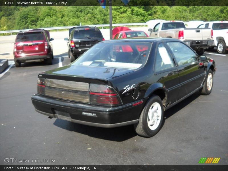 Black / Gray 1993 Chevrolet Beretta