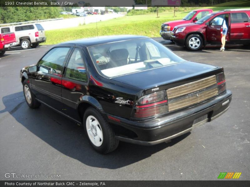 Black / Gray 1993 Chevrolet Beretta