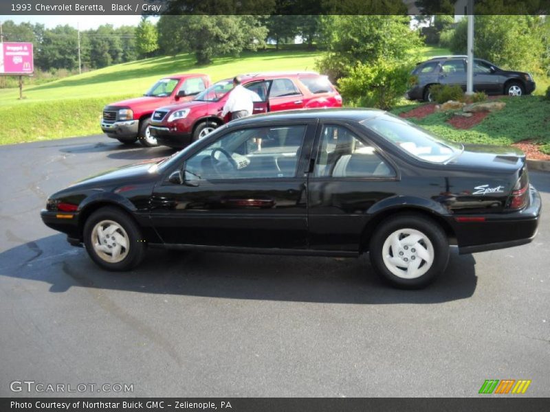 Black / Gray 1993 Chevrolet Beretta