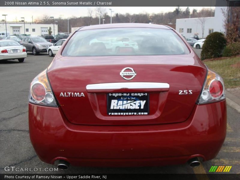 Sonoma Sunset Metallic / Charcoal 2008 Nissan Altima 2.5 S