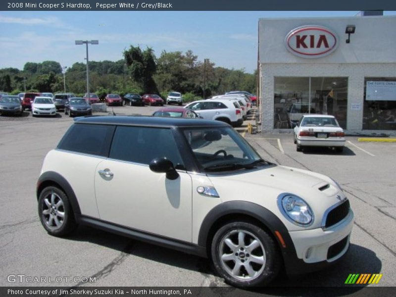 Pepper White / Grey/Black 2008 Mini Cooper S Hardtop