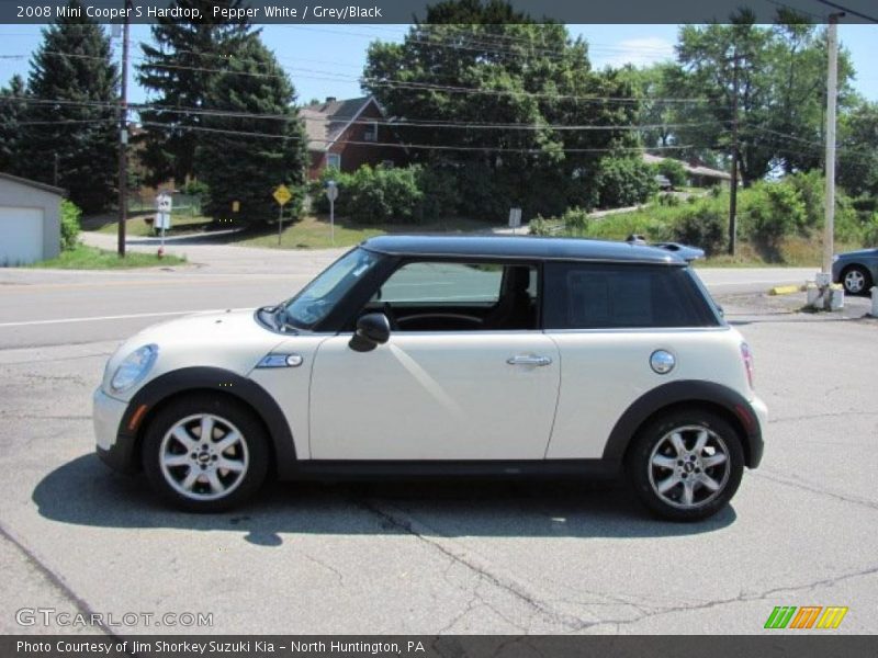 Pepper White / Grey/Black 2008 Mini Cooper S Hardtop