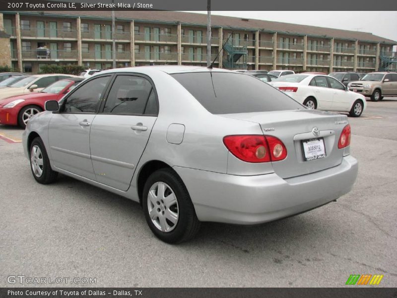 Silver Streak Mica / Stone 2007 Toyota Corolla LE