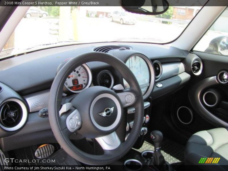 Pepper White / Grey/Black 2008 Mini Cooper S Hardtop