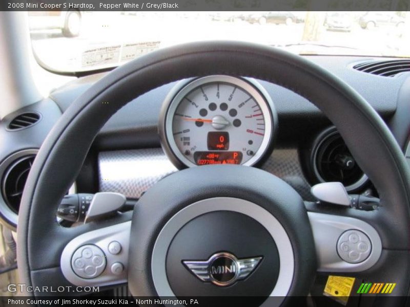 Pepper White / Grey/Black 2008 Mini Cooper S Hardtop
