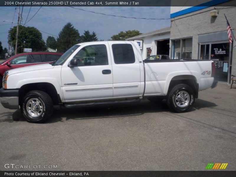 Summit White / Tan 2004 Chevrolet Silverado 2500HD LT Extended Cab 4x4