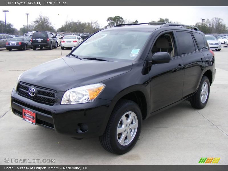 Black / Taupe 2007 Toyota RAV4 I4