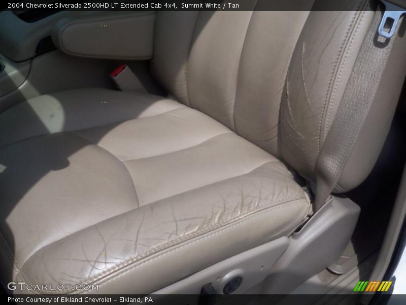 Summit White / Tan 2004 Chevrolet Silverado 2500HD LT Extended Cab 4x4