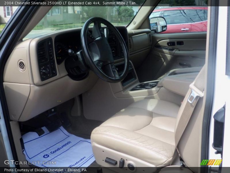 Summit White / Tan 2004 Chevrolet Silverado 2500HD LT Extended Cab 4x4