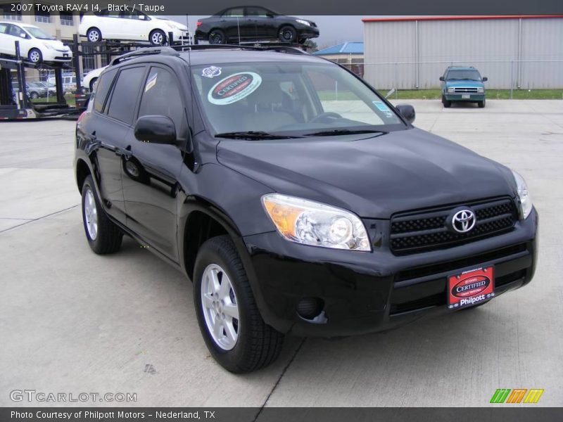 Black / Taupe 2007 Toyota RAV4 I4