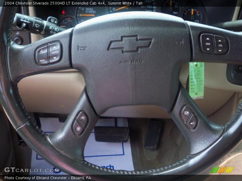 Summit White / Tan 2004 Chevrolet Silverado 2500HD LT Extended Cab 4x4