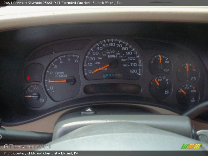 Summit White / Tan 2004 Chevrolet Silverado 2500HD LT Extended Cab 4x4