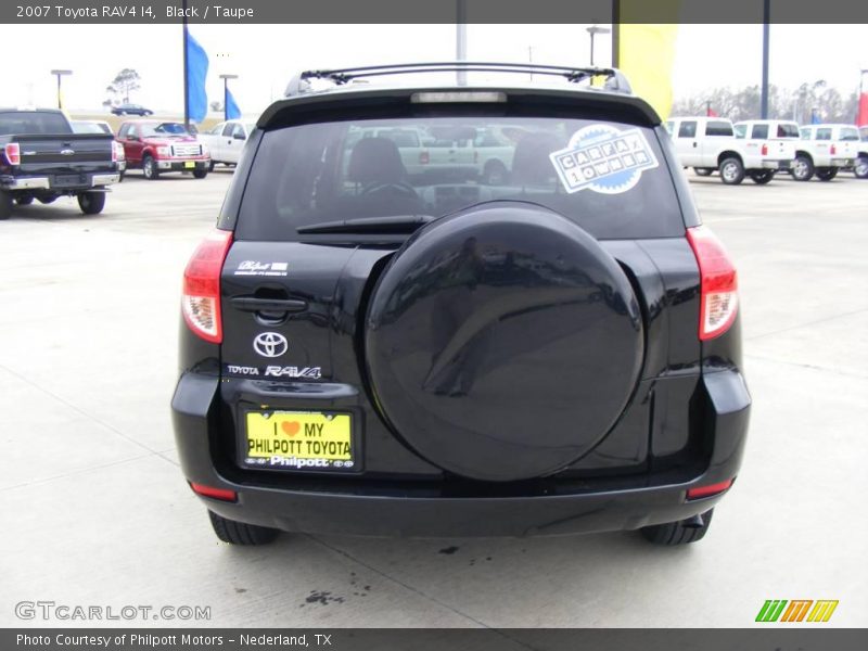 Black / Taupe 2007 Toyota RAV4 I4