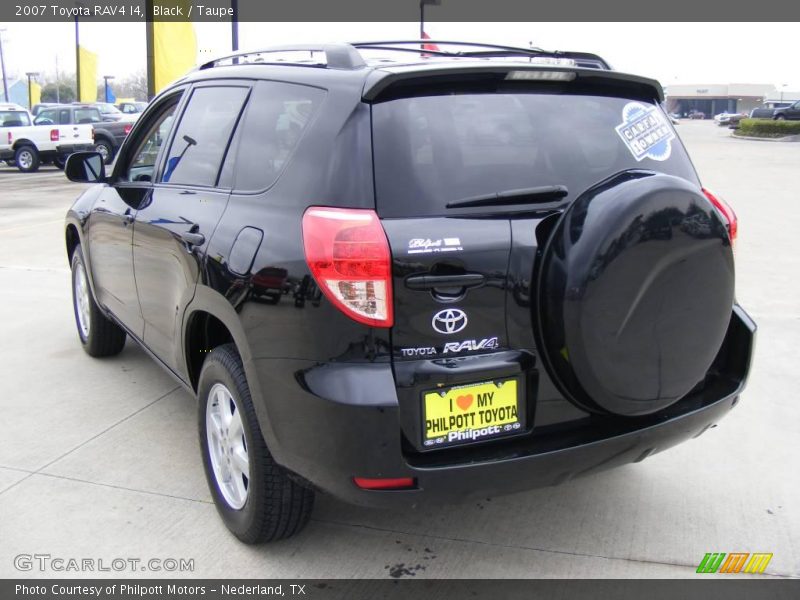 Black / Taupe 2007 Toyota RAV4 I4