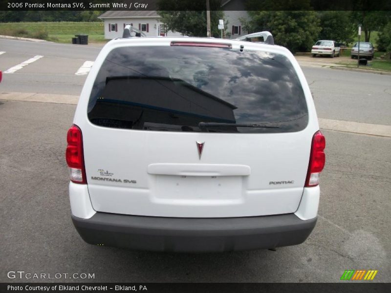 Summit White / Gray 2006 Pontiac Montana SV6