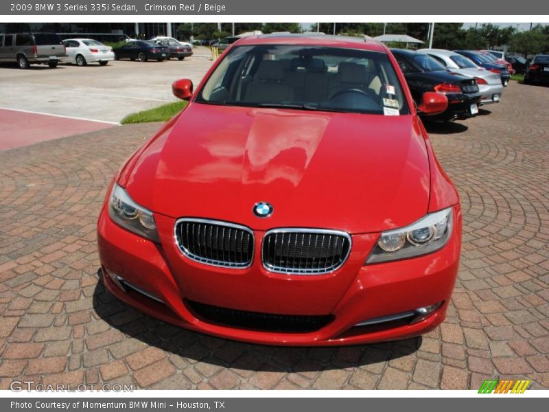 Crimson Red / Beige 2009 BMW 3 Series 335i Sedan