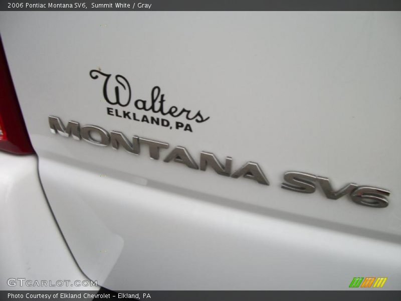 Summit White / Gray 2006 Pontiac Montana SV6