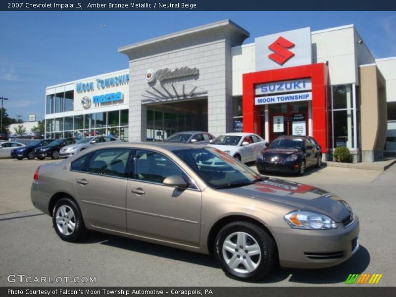 Amber Bronze Metallic / Neutral Beige 2007 Chevrolet Impala LS
