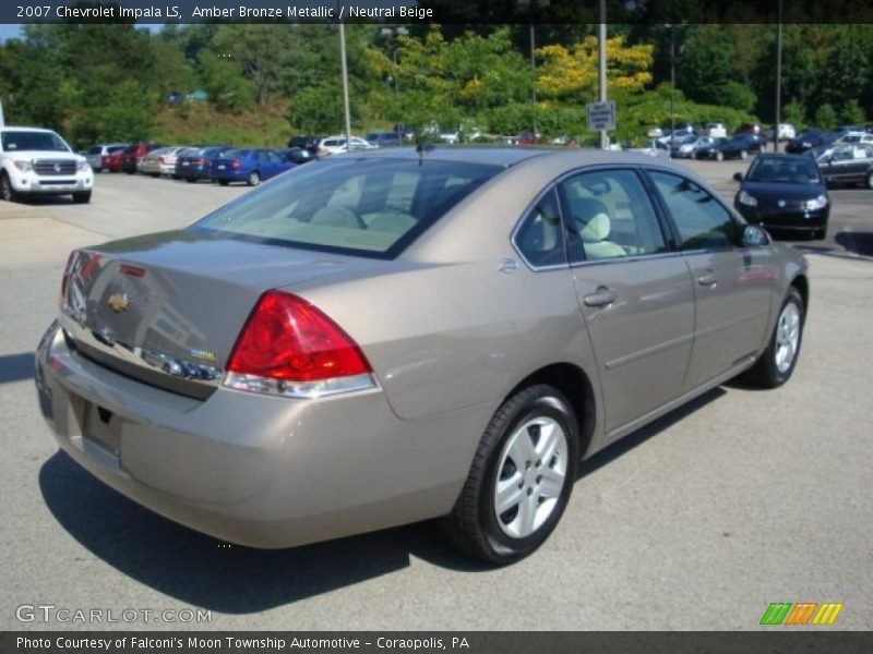 Amber Bronze Metallic / Neutral Beige 2007 Chevrolet Impala LS