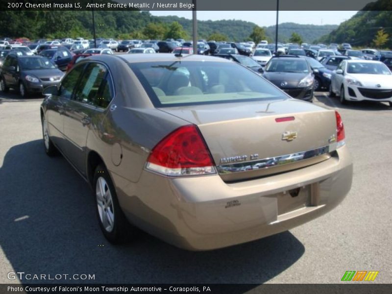 Amber Bronze Metallic / Neutral Beige 2007 Chevrolet Impala LS