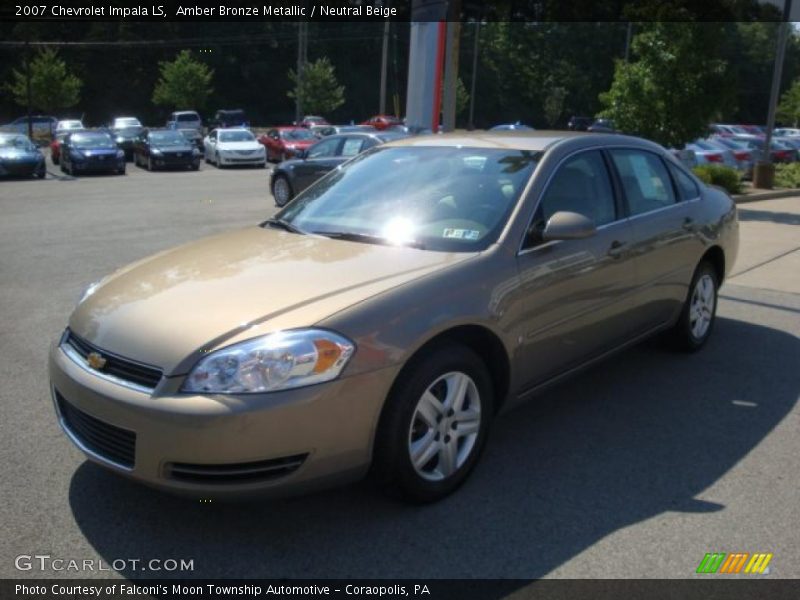 Amber Bronze Metallic / Neutral Beige 2007 Chevrolet Impala LS