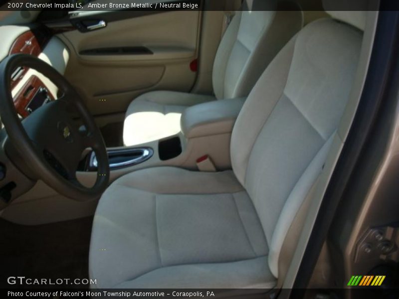 Amber Bronze Metallic / Neutral Beige 2007 Chevrolet Impala LS