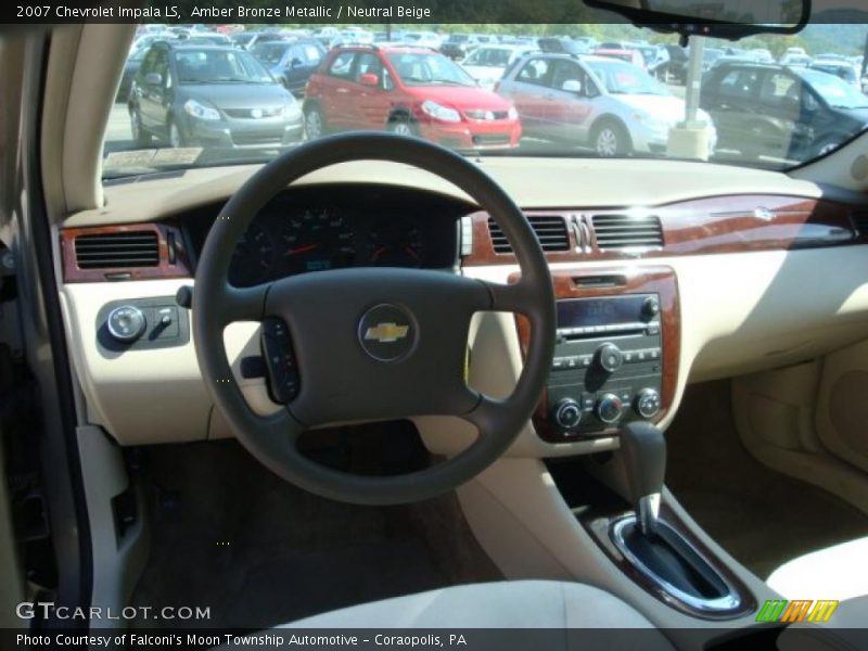 Amber Bronze Metallic / Neutral Beige 2007 Chevrolet Impala LS
