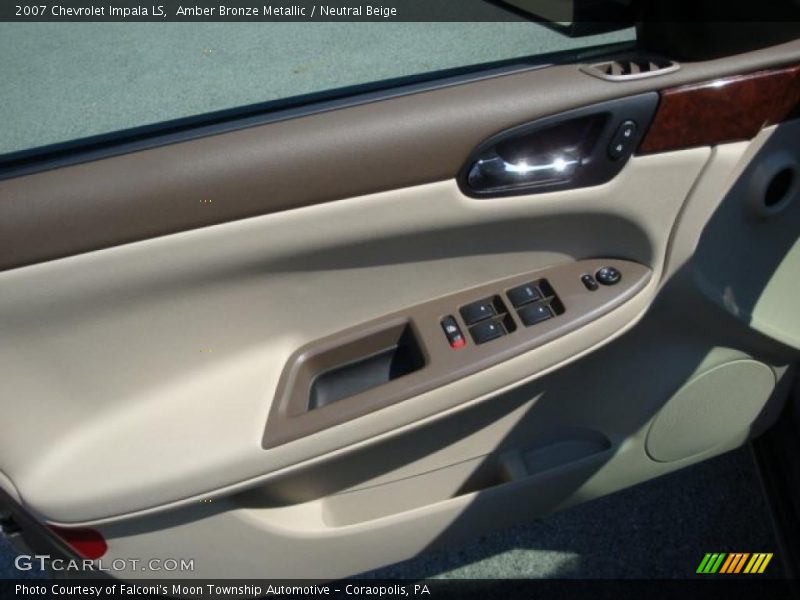 Amber Bronze Metallic / Neutral Beige 2007 Chevrolet Impala LS