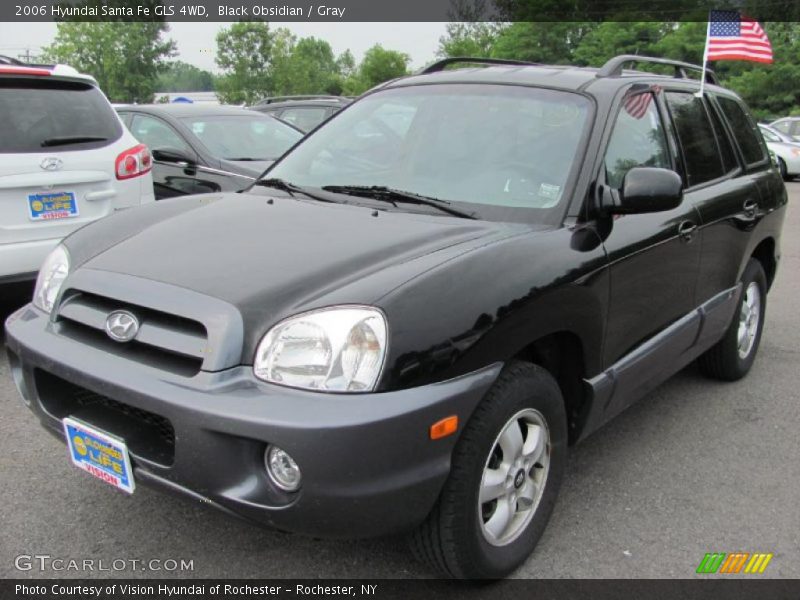 Black Obsidian / Gray 2006 Hyundai Santa Fe GLS 4WD