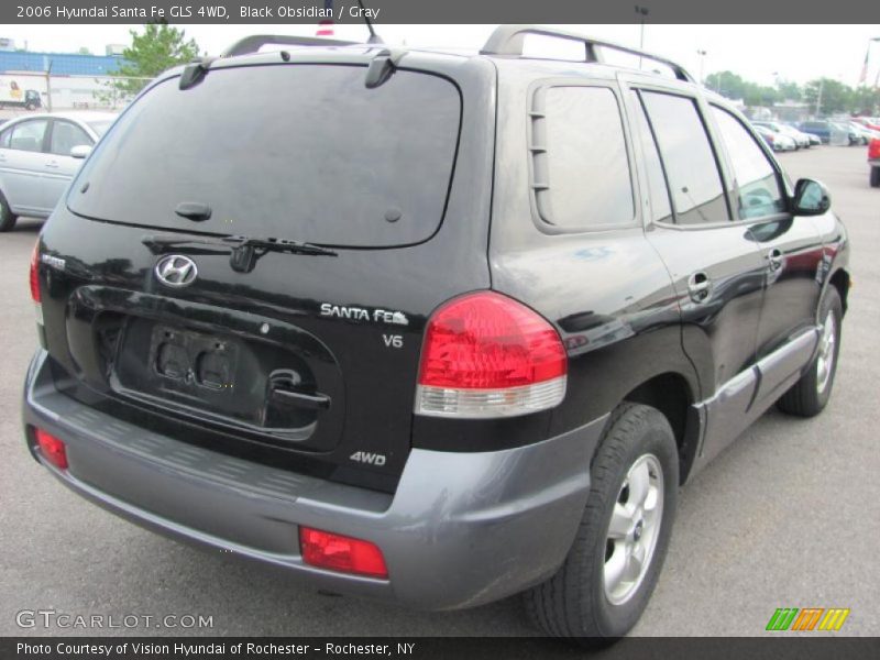 Black Obsidian / Gray 2006 Hyundai Santa Fe GLS 4WD