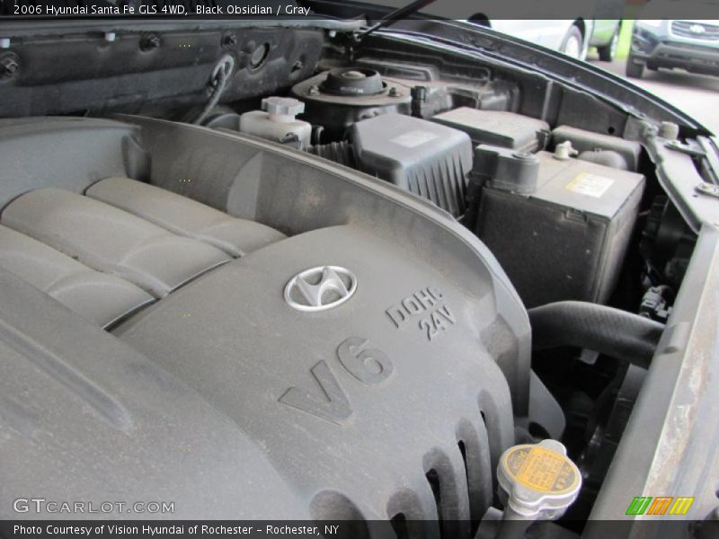 Black Obsidian / Gray 2006 Hyundai Santa Fe GLS 4WD