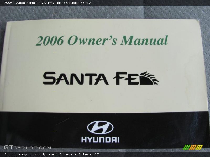 Black Obsidian / Gray 2006 Hyundai Santa Fe GLS 4WD