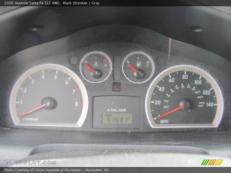 Black Obsidian / Gray 2006 Hyundai Santa Fe GLS 4WD