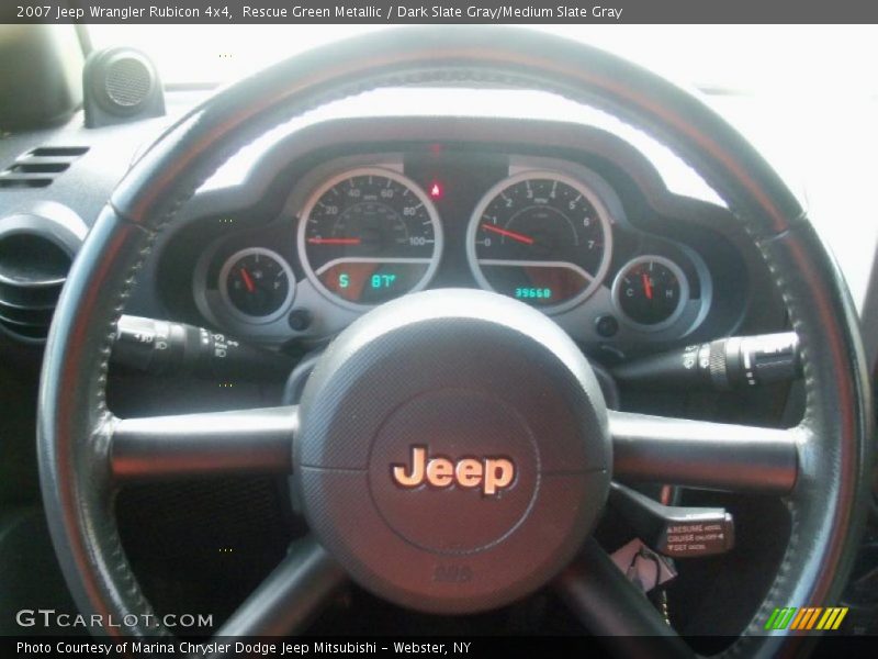 Rescue Green Metallic / Dark Slate Gray/Medium Slate Gray 2007 Jeep Wrangler Rubicon 4x4