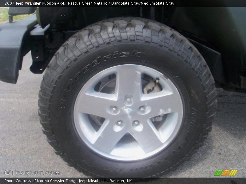 Rescue Green Metallic / Dark Slate Gray/Medium Slate Gray 2007 Jeep Wrangler Rubicon 4x4