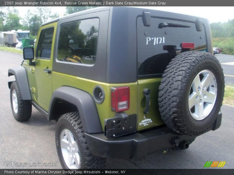 Rescue Green Metallic / Dark Slate Gray/Medium Slate Gray 2007 Jeep Wrangler Rubicon 4x4