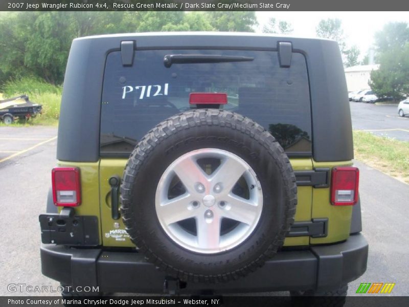 Rescue Green Metallic / Dark Slate Gray/Medium Slate Gray 2007 Jeep Wrangler Rubicon 4x4