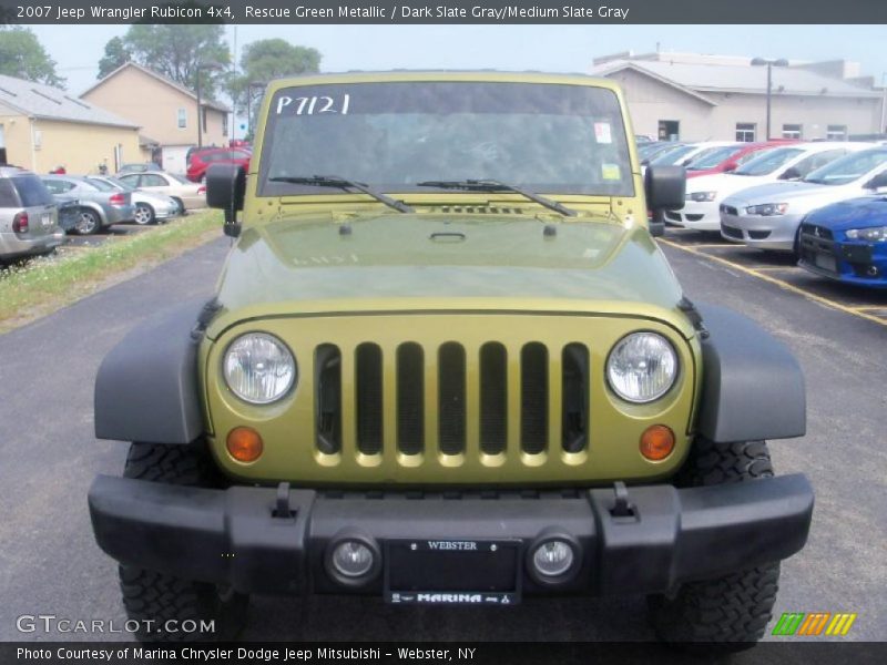 Rescue Green Metallic / Dark Slate Gray/Medium Slate Gray 2007 Jeep Wrangler Rubicon 4x4