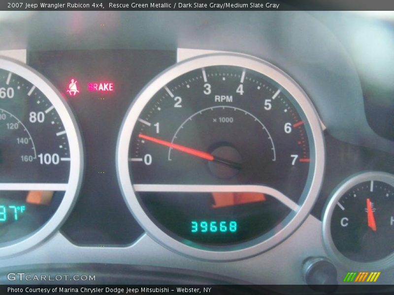 Rescue Green Metallic / Dark Slate Gray/Medium Slate Gray 2007 Jeep Wrangler Rubicon 4x4