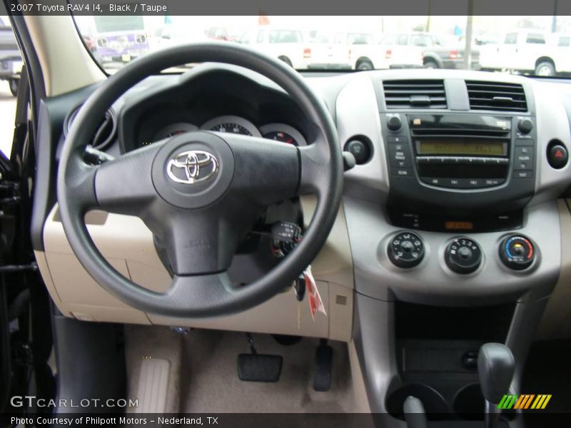 Black / Taupe 2007 Toyota RAV4 I4