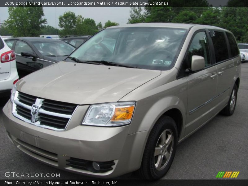 Light Sandstone Metallic / Medium Slate Gray/Light Shale 2008 Dodge Grand Caravan SXT