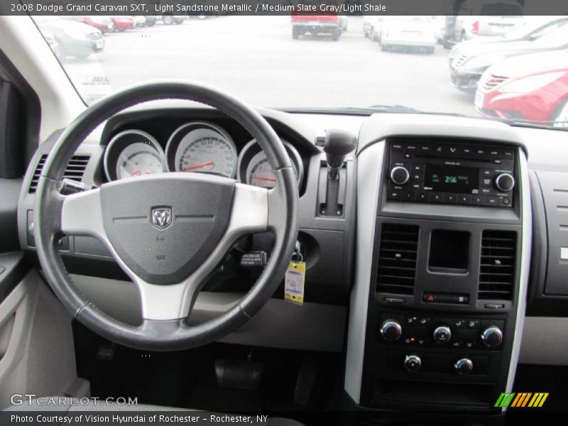 Light Sandstone Metallic / Medium Slate Gray/Light Shale 2008 Dodge Grand Caravan SXT