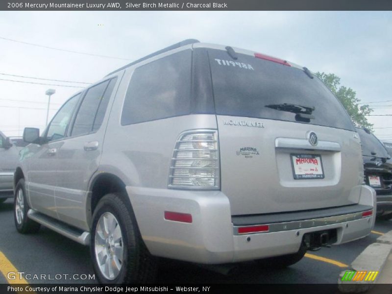 Silver Birch Metallic / Charcoal Black 2006 Mercury Mountaineer Luxury AWD