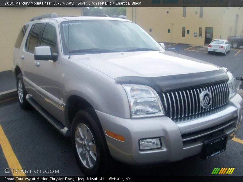 Silver Birch Metallic / Charcoal Black 2006 Mercury Mountaineer Luxury AWD