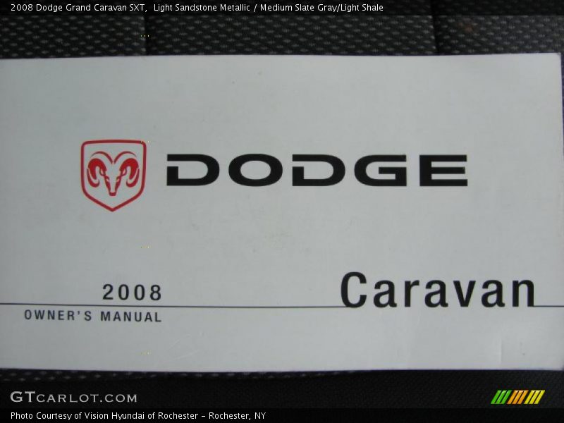 Light Sandstone Metallic / Medium Slate Gray/Light Shale 2008 Dodge Grand Caravan SXT