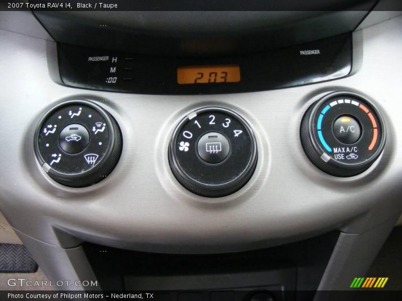 Black / Taupe 2007 Toyota RAV4 I4