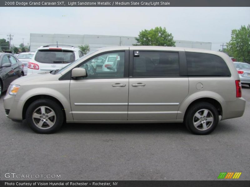 Light Sandstone Metallic / Medium Slate Gray/Light Shale 2008 Dodge Grand Caravan SXT