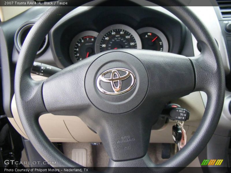 Black / Taupe 2007 Toyota RAV4 I4